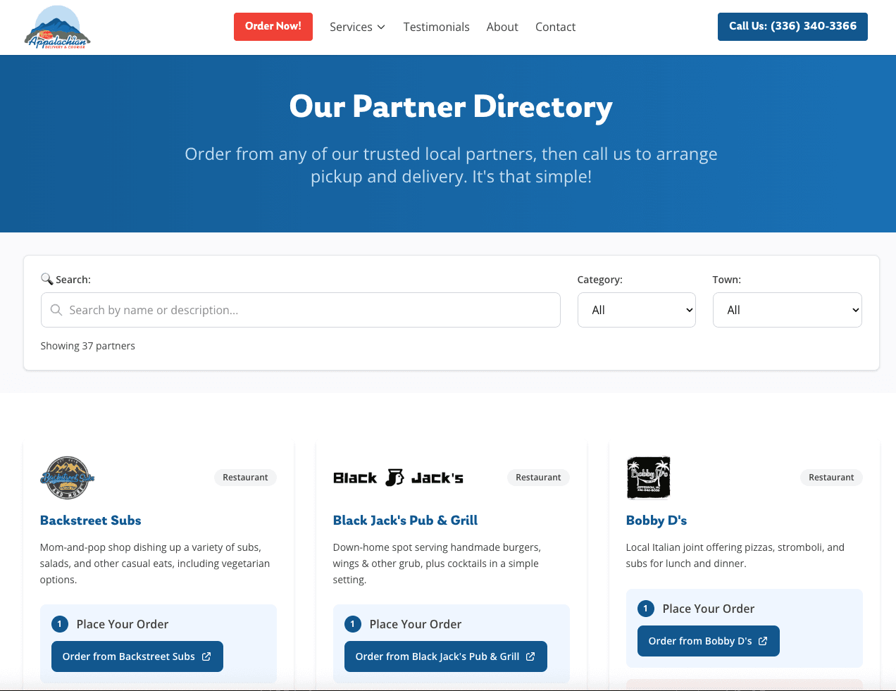 Partner Directory Feature