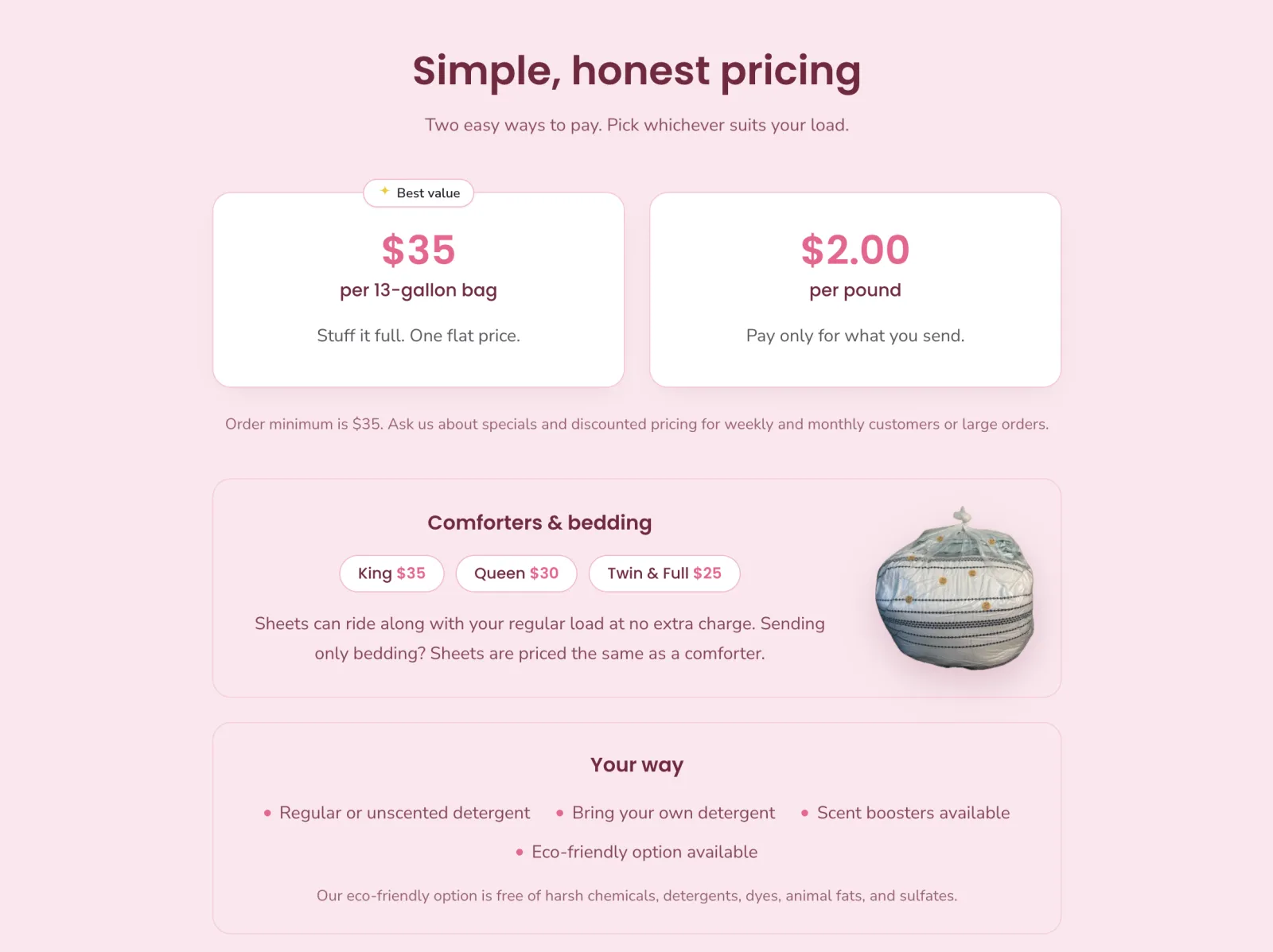 Transparent Pricing